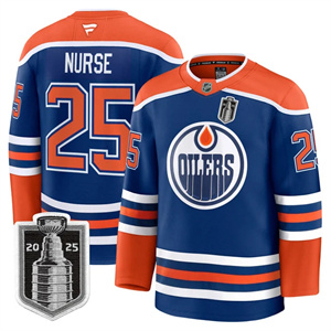 Personalized Men’s Edmonton Oilers 2025 Stanley Cup Final Premium Jersey All Stitched #25 Darnell Nurse