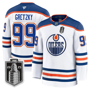 Personalized Men’s Edmonton Oilers 2025 Stanley Cup Final Premium Jersey All Stitched #99 Wayne Gretzky