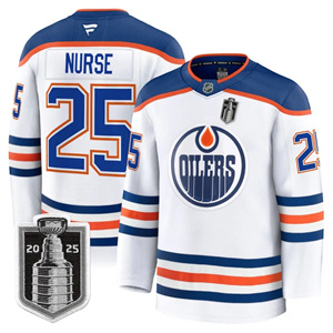Personalized Men’s Edmonton Oilers 2025 Stanley Cup Final Premium Jersey All Stitched #25 Darnell Nurse