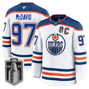 Personalized Men’s Edmonton Oilers 2025 Stanley Cup Final Premium Jersey All Stitched #97 Connor McDavid