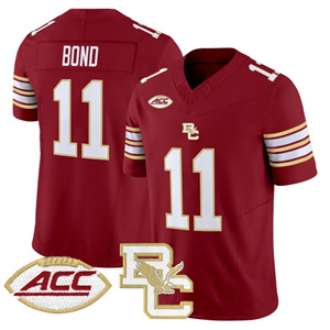 Personalized Boston College Eagles 2025 Limited Jersey All Stitched #11 Lewis Bond