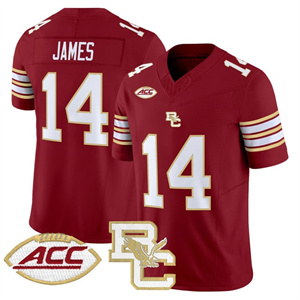 Personalized Boston College Eagles 2025 Limited Jersey All Stitched #14 Grayson James