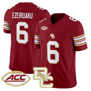 Personalized Boston College Eagles 2025 Limited Jersey All Stitched #6 Donovan Ezeiruaku