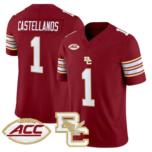 Personalized Boston College Eagles 2025 Limited Jersey All Stitched #1 Thomas Castellanos