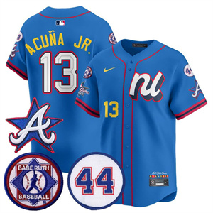 Personalized Men’s Atlanta Braves National League 2025 MLB All-Star Jersey V3 All Stitched Ronald Acuna Jr. #13