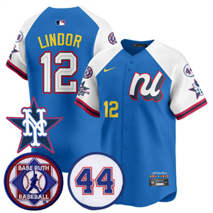 Personalized Men’s New York Mets National League 2025 MLB All-Star Jersey V3 All Stitched Francisco Lindor #12
