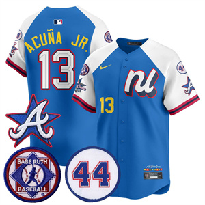 Personalized Men’s Atlanta Braves National League 2025 MLB All-Star Jersey V3 All Stitched Ronald Acuna Jr. #13