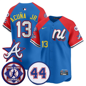 Personalized Men’s Atlanta Braves National League 2025 MLB All-Star Jersey V3 All Stitched Ronald Acuna Jr. #13