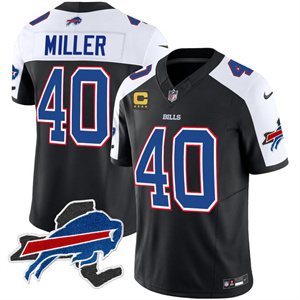 Personalized Men’s Von Miller Buffalo Bills New York Patch Limited Jersey All Stitched