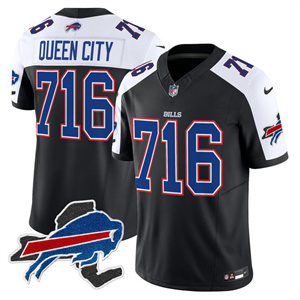 Personalized Men’s Queen City 716 Buffalo Bills New York Patch Limited Jersey All Stitched