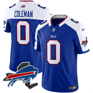 Personalized Men’s #0 Keon Coleman Buffalo Bills New York Patch Limited Jersey All Stitched