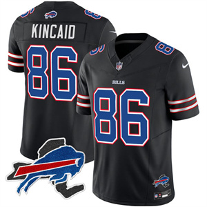 Personalized Men’s #86 Dalton Kincaid Buffalo Bills New York Patch Limited Jersey All Stitched
