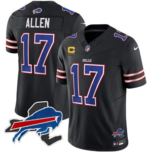 Personalized Men’s #17 Josh Allen Buffalo Bills New York Patch Limited Jersey All Stitched