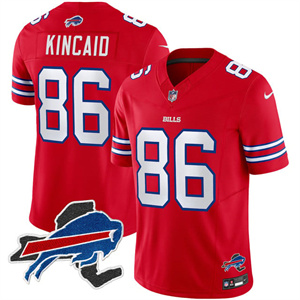 Personalized Men’s #86 Dalton Kincaid Buffalo Bills New York Patch Limited Jersey All Stitched