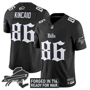 Personalized Men’s #86 Dalton Kincaid Buffalo Bills New York Patch Limited Jersey All Stitched