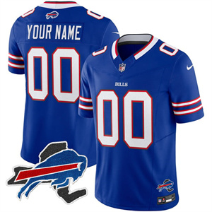 Personalized Custom Men’s Buffalo Bills New York Patch Limited Jersey – All Stitched Royal