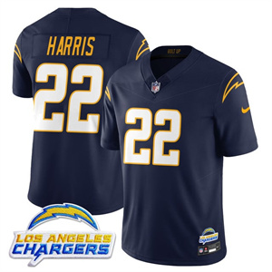 Personalized Men’s Los Angeles Chargers #22 Najee Harris 2025 Alternate Jersey All Stitched