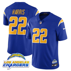 Personalized Men’s Los Angeles Chargers #22 Najee Harris 2025 Alternate Jersey All Stitched