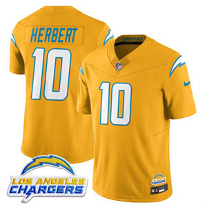 Personalized Men’s Los Angeles Chargers #10 Justin Herbert 2025 Alternate Jersey All Stitched
