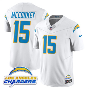 Personalized Men’s Los Angeles Chargers #15 Ladd McConkey 2025 Alternate Jersey All Stitched