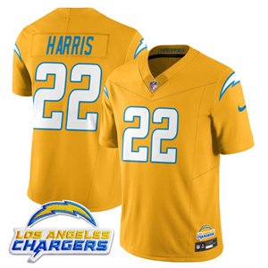 Personalized Men’s Los Angeles Chargers #22 Najee Harris 2025 Alternate Jersey All Stitched