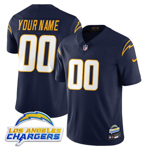 Personalized Custom Men’s Los Angeles Chargers Alternate 2025 Jersey – All Stitched Navy