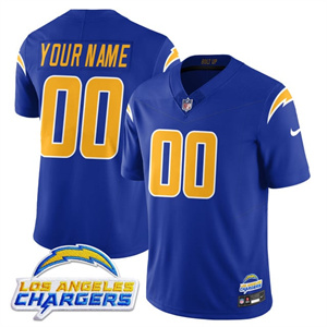 Personalized Custom Men’s Los Angeles Chargers Alternate 2025 Jersey – All Stitched Royal