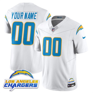 Personalized Custom Men’s Los Angeles Chargers Alternate 2025 Jersey – All Stitched White