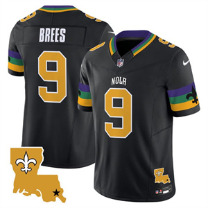 Personalized Men’s New Orleans Saints #9 Drew Brees 2025 New Orleans City Limited Jersey All Stitched