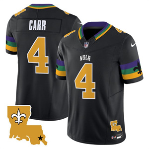 Personalized Men’s New Orleans Saints #4 Derek Carr 2025 New Orleans City Limited Jersey All Stitched