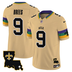 Personalized Men’s New Orleans Saints #9 Drew Brees 2025 New Orleans City Limited Jersey All Stitched