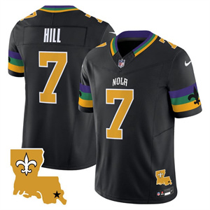 Personalized Men’s New Orleans Saints #7 Taysom Hill 2025 New Orleans City Limited Jersey All Stitched