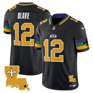 Personalized Men’s New Orleans Saints #12 Chris Olave 2025 New Orleans City Limited Jersey All Stitched