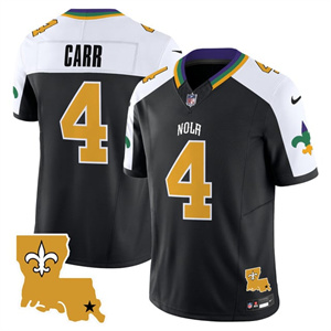 Personalized Men’s New Orleans Saints #4 Derek Carr 2025 New Orleans City Limited Jersey All Stitched