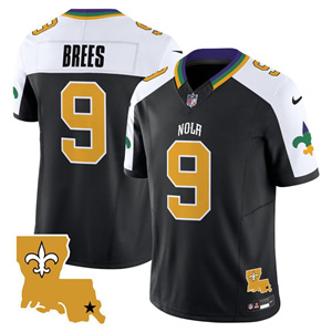 Personalized Men’s New Orleans Saints #9 Drew Brees 2025 New Orleans City Limited Jersey All Stitched