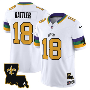 Personalized Men’s New Orleans Saints 2025 New Orleans City Limited Jersey All Stitched Spencer Rattler