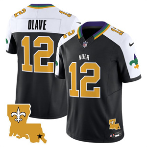 Personalized Men’s New Orleans Saints #12 Chris Olave 2025 New Orleans City Limited Jersey All Stitched