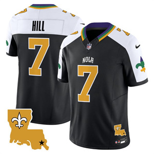 Personalized Men’s New Orleans Saints #7 Taysom Hill 2025 New Orleans City Limited Jersey All Stitched