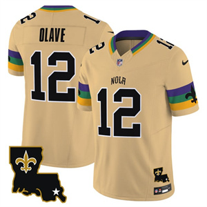 Personalized Men’s New Orleans Saints #12 Chris Olave 2025 New Orleans City Limited Jersey All Stitched
