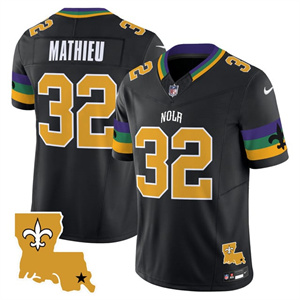 Personalized Men’s New Orleans Saints #32 Tyrann Mathieu 2025 New Orleans City Limited Jersey All Stitched