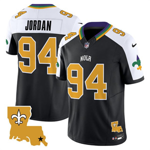 Personalized Men’s New Orleans Saints #94 Cameron Jordan 2025 New Orleans City Limited Jersey All Stitched