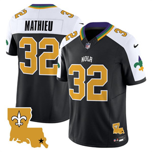 Personalized Men’s New Orleans Saints #32 Tyrann Mathieu 2025 New Orleans City Limited Jersey All Stitched