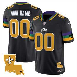 Personalized Custom Men’s New Orleans Saints Black 2025 New Orleans City Limited Jersey All Stitched