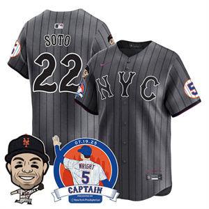Personalized Men’s New York Mets #22 Juan Soto David Wright Mets Legend Jersey V2 All Stitched