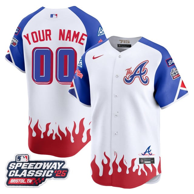 Personalized Custom Atlanta Braves 2025 Speedway Classic Limited Jersey V2 – All Stitched City Connect