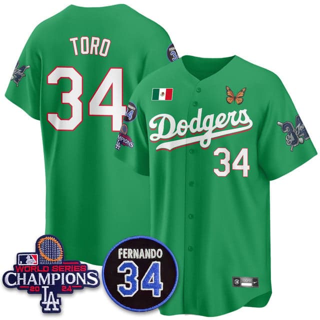 Personalized Men’s Los Angeles Dodgers #34 El Toro Mexican For 34 Jersey All Stitched
