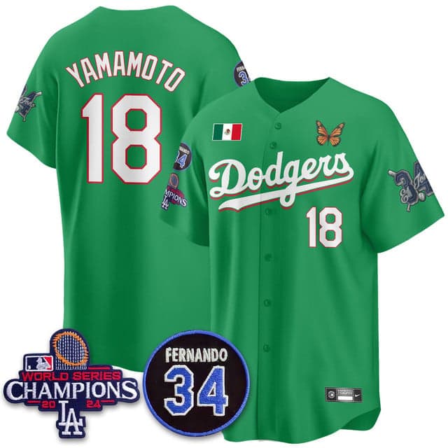 Personalized Men’s Los Angeles Dodgers #18 Yamamoto Mexican For 34 Jersey All Stitched