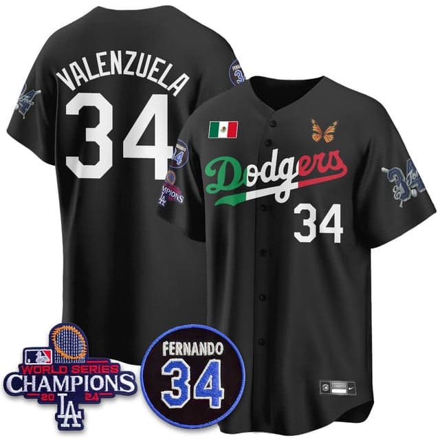 Personalized Men’s Los Angeles Dodgers #34 Fernando Valenzuela Mexican For 34 Jersey All Stitched
