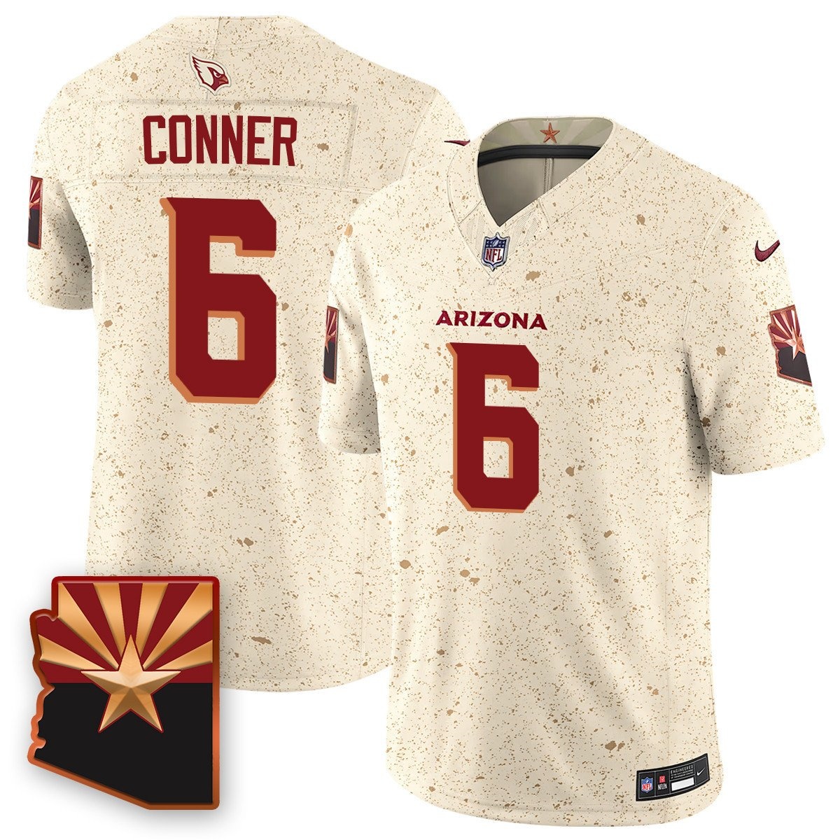 Personalized Men’s #6 James Conner Arizona Cardinals F.U.S.E. Limited Rivalry Series Jersey