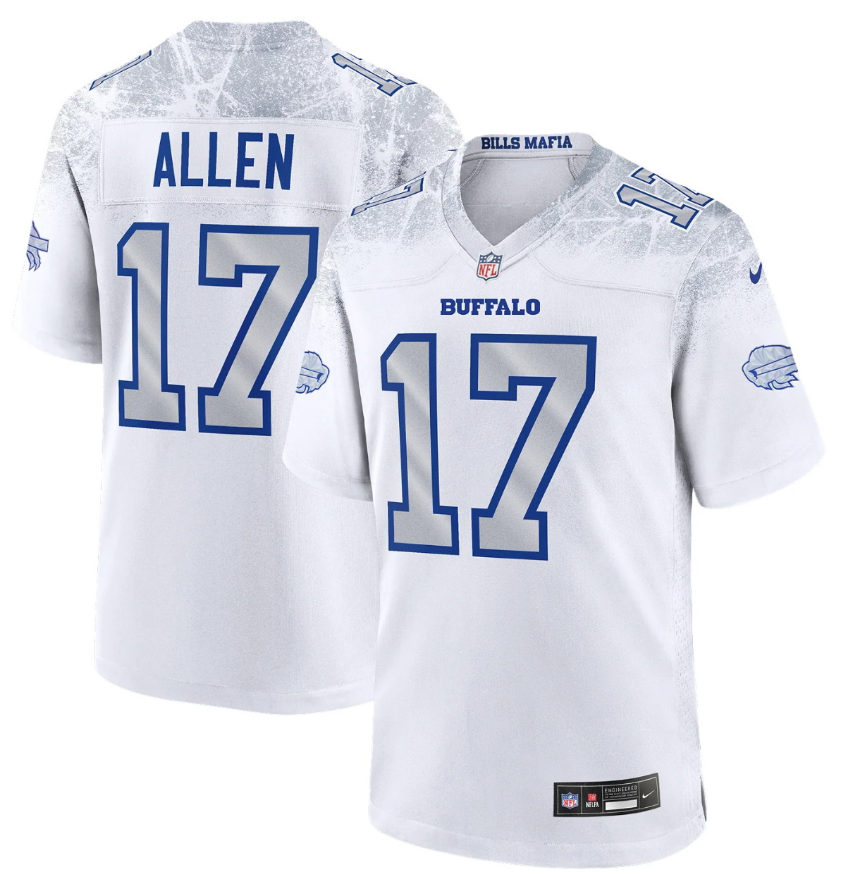 Personalized Men’s Buffalo Bills #17 Josh Allen F.U.S.E. Limited Rivalry Series Jersey
